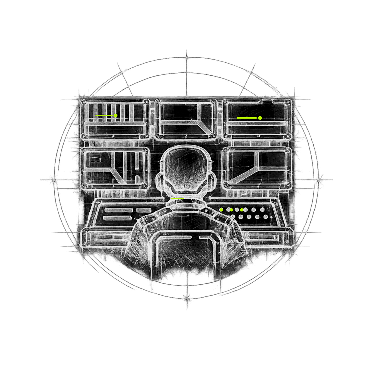 Icono técnico de mayor control